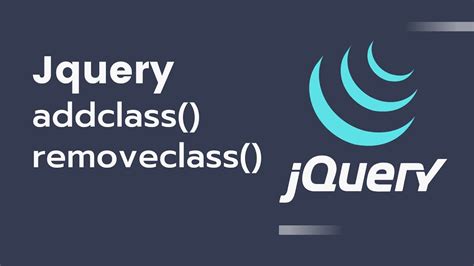 jquery addclass|how to remove class using jquery.